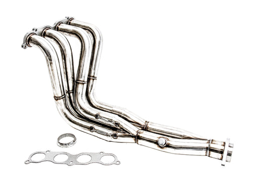 PLM Power Driven RB V2 K-Swap Header for K20 K24 Civic EG EK Integra DC2 pictures show entire kit, header, gaskets