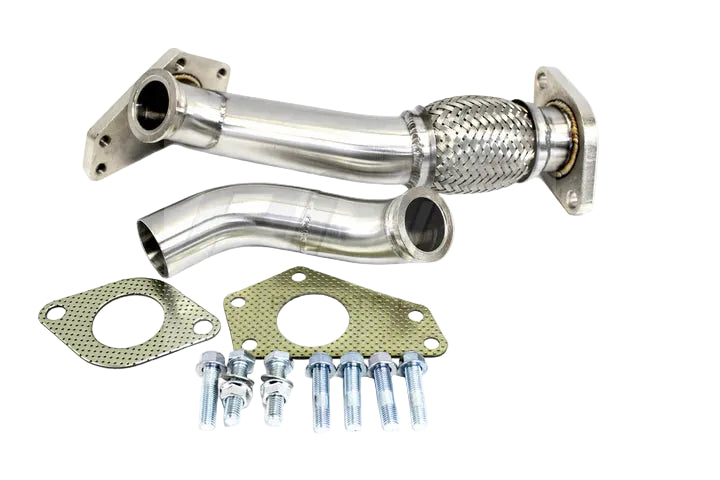 PLM Subaru EWG up pipe with dump tube 38mm stainless steel WRX STI
