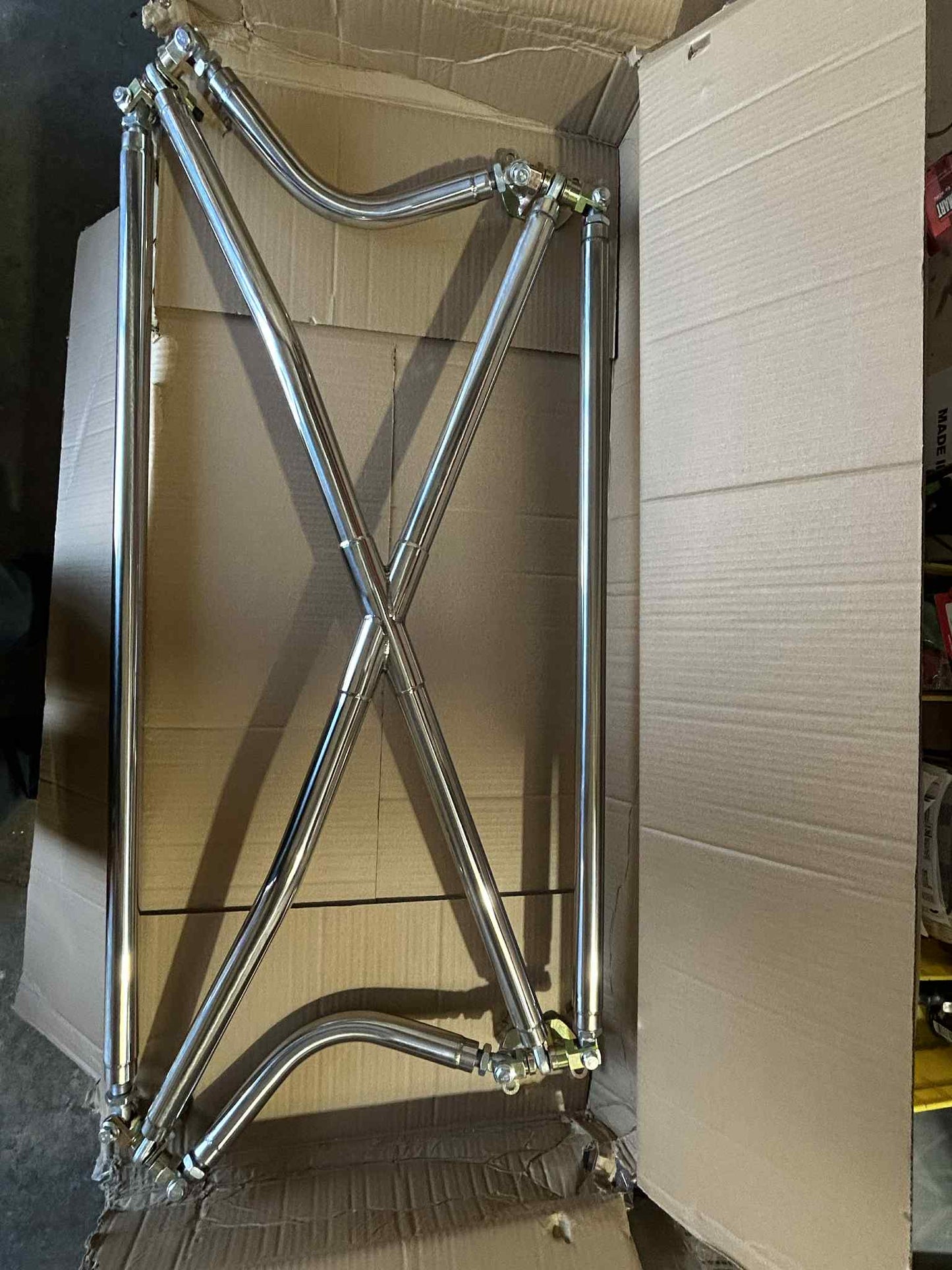 PLM stainless steel X-bar installed in Acura Integra DC2