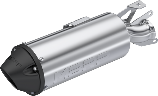 Straight Core Slip-On Exhaust by MBRP AT-9502PT for Polaris Sportsman 400, 450, 500, and 570 Models