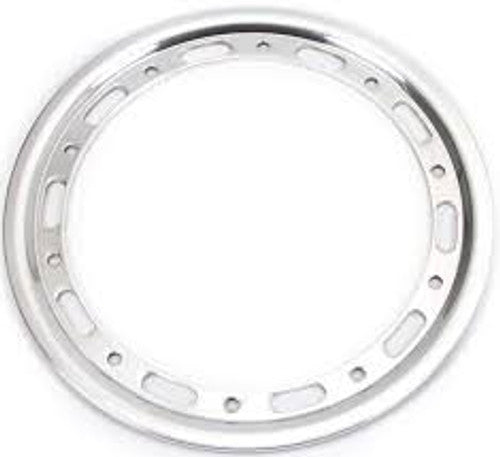 Weld Oval Mod Beadlock Ring 15in. (16-Hole/Bolt-On) - Black w/6-Dzus (No Cover)