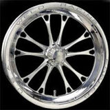 Weld V-Series 1-Piece 17x4.5 / 5x4.75 BP / 2.25in. BS Polished Wheel - Non-Beadlock