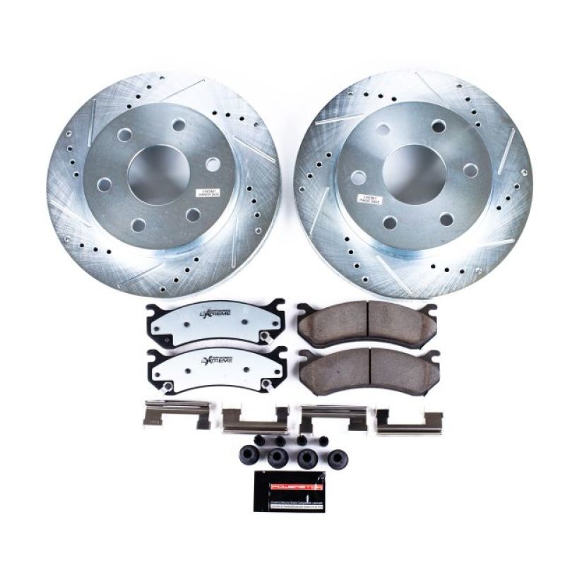 Power Stop 02-06 Cadillac Escalade Front & Rear Z36 Truck & Tow Brake Kit w/Calipers