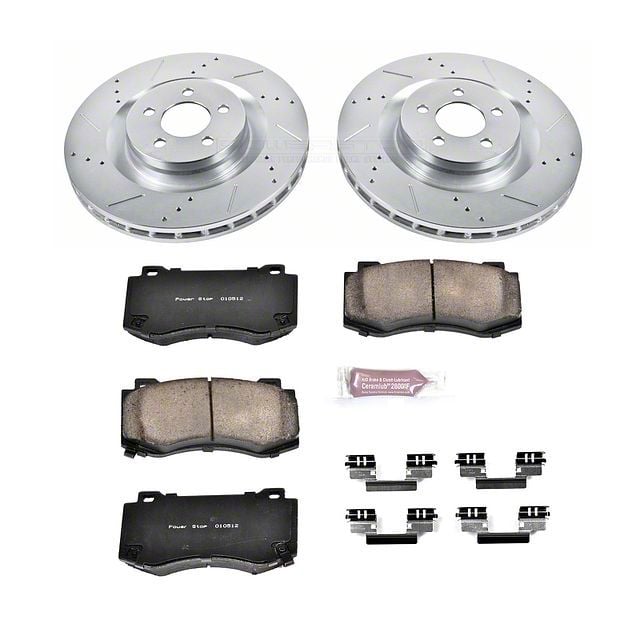 Power Stop 06-14 Dodge Charger Front & Rear Z17 Evolution Geomet Coated Brake Kit