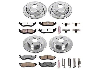 Power Stop 05-06 GMC Sierra 1500 Front & Rear Z23 Evolution Sport Brake Kit