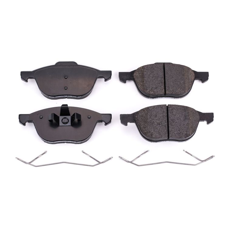 PowerStop 17-1044 Z17 Evolution Plus ceramic front brake pads for select Ford, Mazda, and Volvo models
