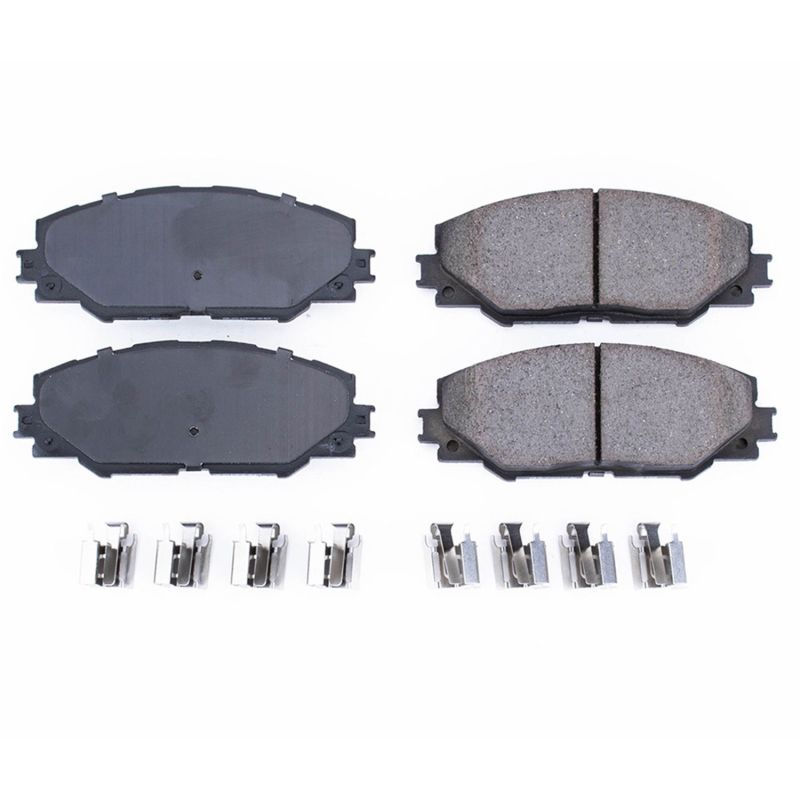 PowerStop 17-1211 Z17 Evolution Plus ceramic front brake pads for Toyota RAV4, Matrix, Scion tC, and Pontiac Vibe