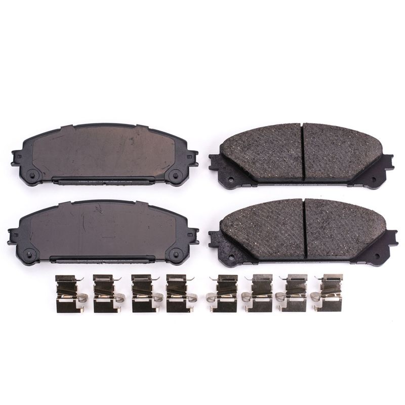 PowerStop 17-1324 Z17 Evolution Plus ceramic front brake pads for select Lexus, Toyota, and Subaru vehicles
