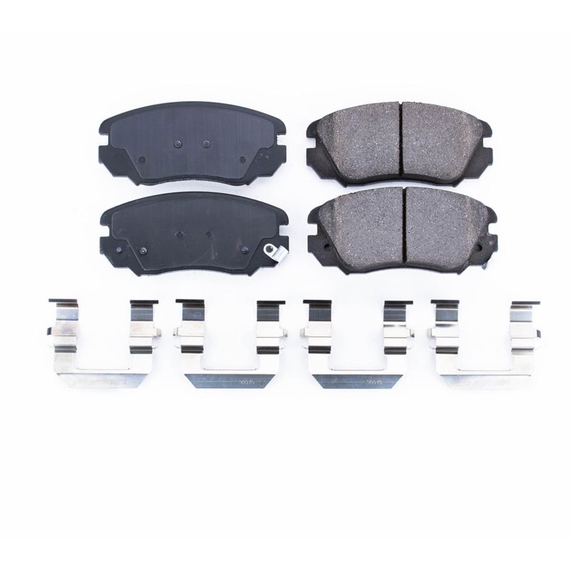 PowerStop 17-1421 Z17 Evolution Plus ceramic front brake pads for select Buick, Cadillac, Chevrolet, GMC, and Saab vehicles