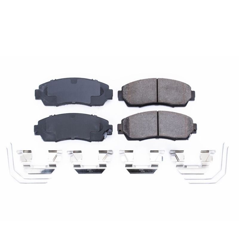 PowerStop 17-1521 Z17 Evolution Plus ceramic front brake pads for Acura RDX, Honda, and Subaru Legacy