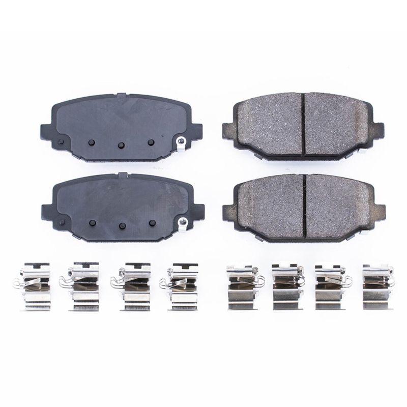 PowerStop 17-1596 Z17 Evolution Plus ceramic rear brake pads for Chrysler Town & Country, Dodge Grand Caravan, Journey, Ram C/V, and Volkswagen Routan