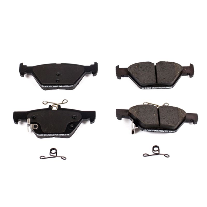 PowerStop 17-1808 Z17 Evolution Plus ceramic rear brake pads for select Subaru models