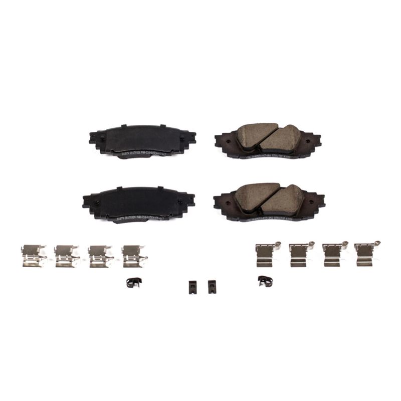 PowerStop 17-1879 Z17 Evolution Plus ceramic rear brake pads for select Lexus and Toyota models