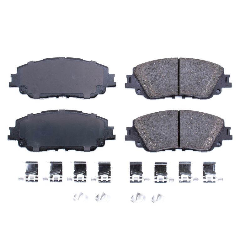 PowerStop 17-2076 Z17 Evolution Plus ceramic front brake pads for select Lexus and Toyota models