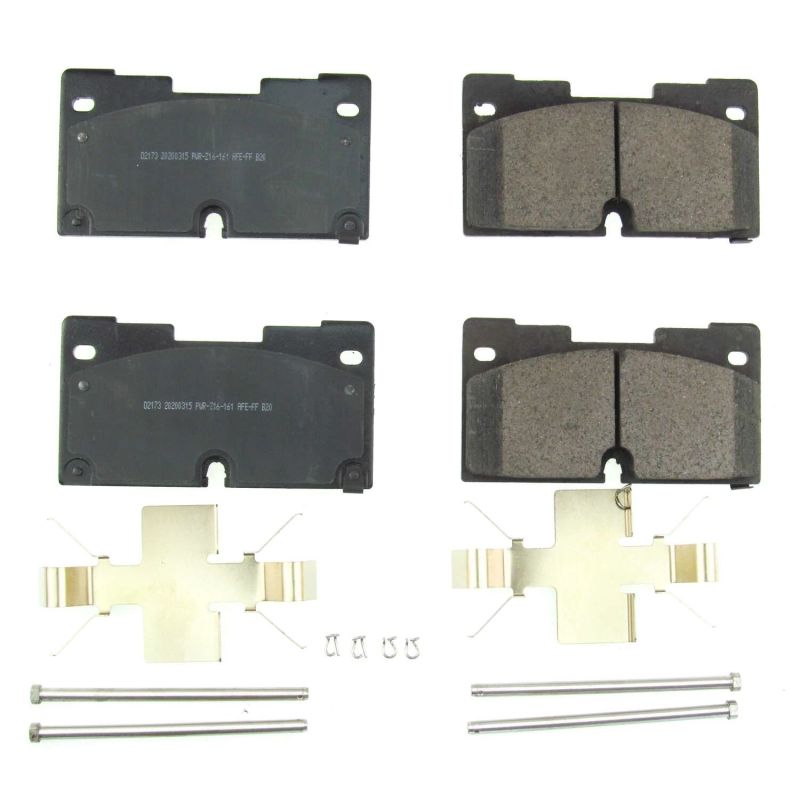 PowerStop 17-2173 Z17 Evolution Plus ceramic front brake pads for Cadillac, Chevrolet, and GMC trucks and SUVs
