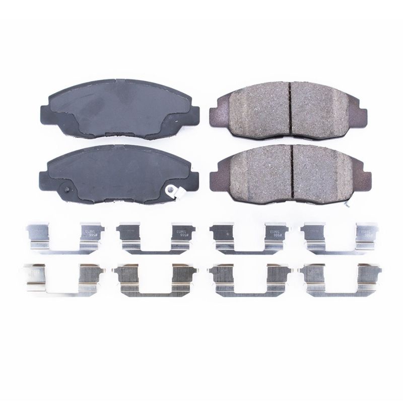 PowerStop 17-465 Z17 Evolution Plus ceramic front brake pads for Acura CL, Acura EL, Honda Accord, Civic, and Insight