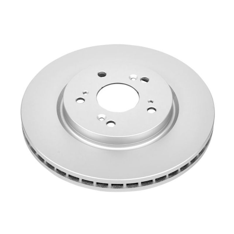 PowerStop JBR1173EVC Evolution GEOMET coated front brake rotor for Acura RDX, Honda CR-V, and Crosstour