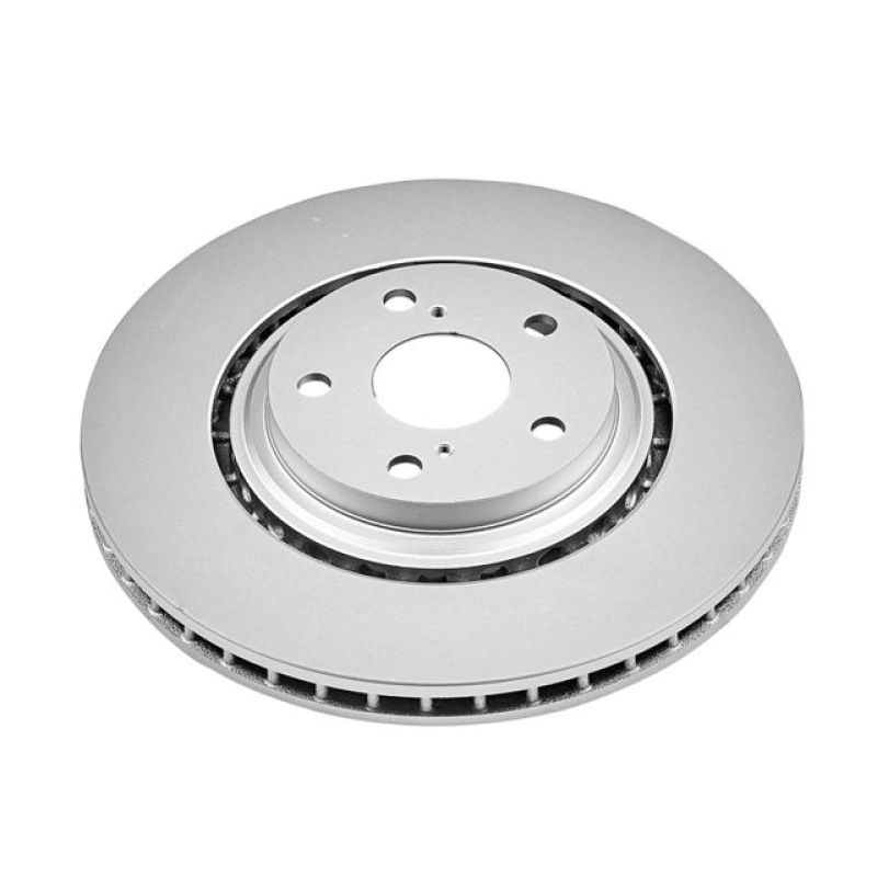 PowerStop JBR1310EVC Evolution GEOMET coated front brake rotor for Lexus NX, RX, Toyota Highlander, and Sienna