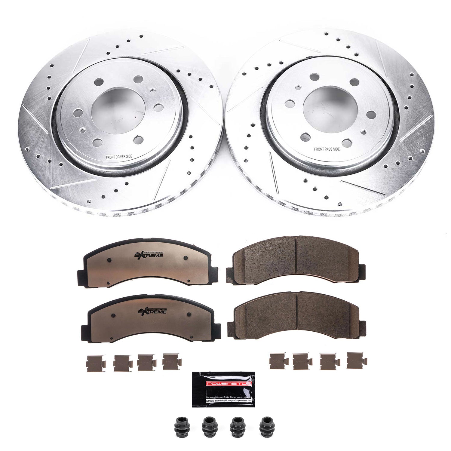 PowerStop K3167-36 Z36 Truck and Tow front drilled and slotted brake kit for Ford F-150, Expedition, and Lincoln Navigator