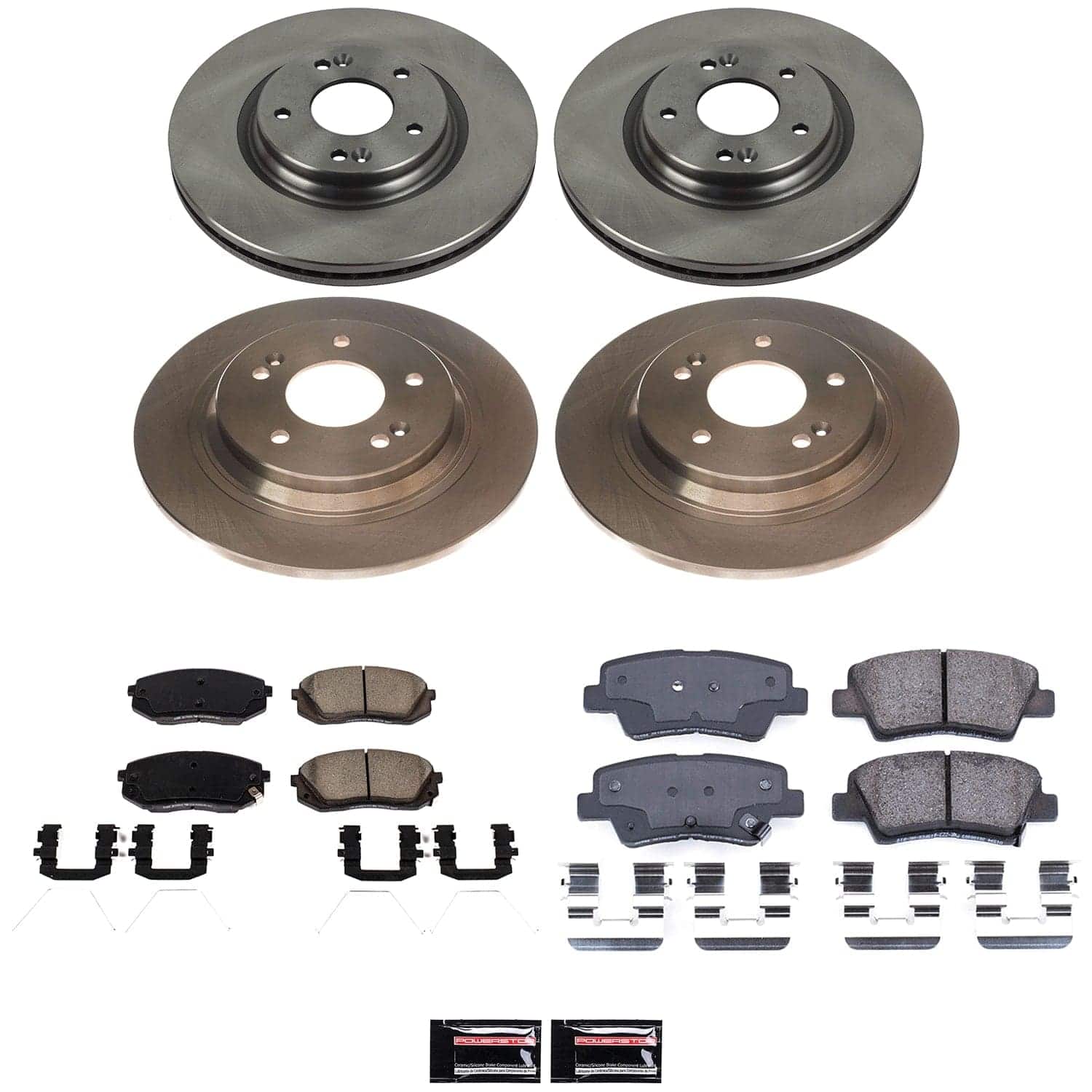 PowerStop KOE9272 Front and Rear Autospecialty Brake Kit for 2022-2023 Hyundai Kona