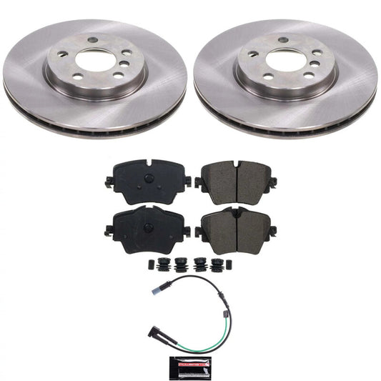 PowerStop KOE9297 Front Autospecialty Brake Kit for 2020-2024 Mini Cooper Clubman and Countryman