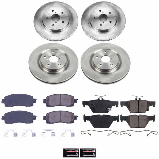 PowerStop KOE9316 Front and Rear Autospecialty Brake Kit for 2022-2026 Subaru WRX