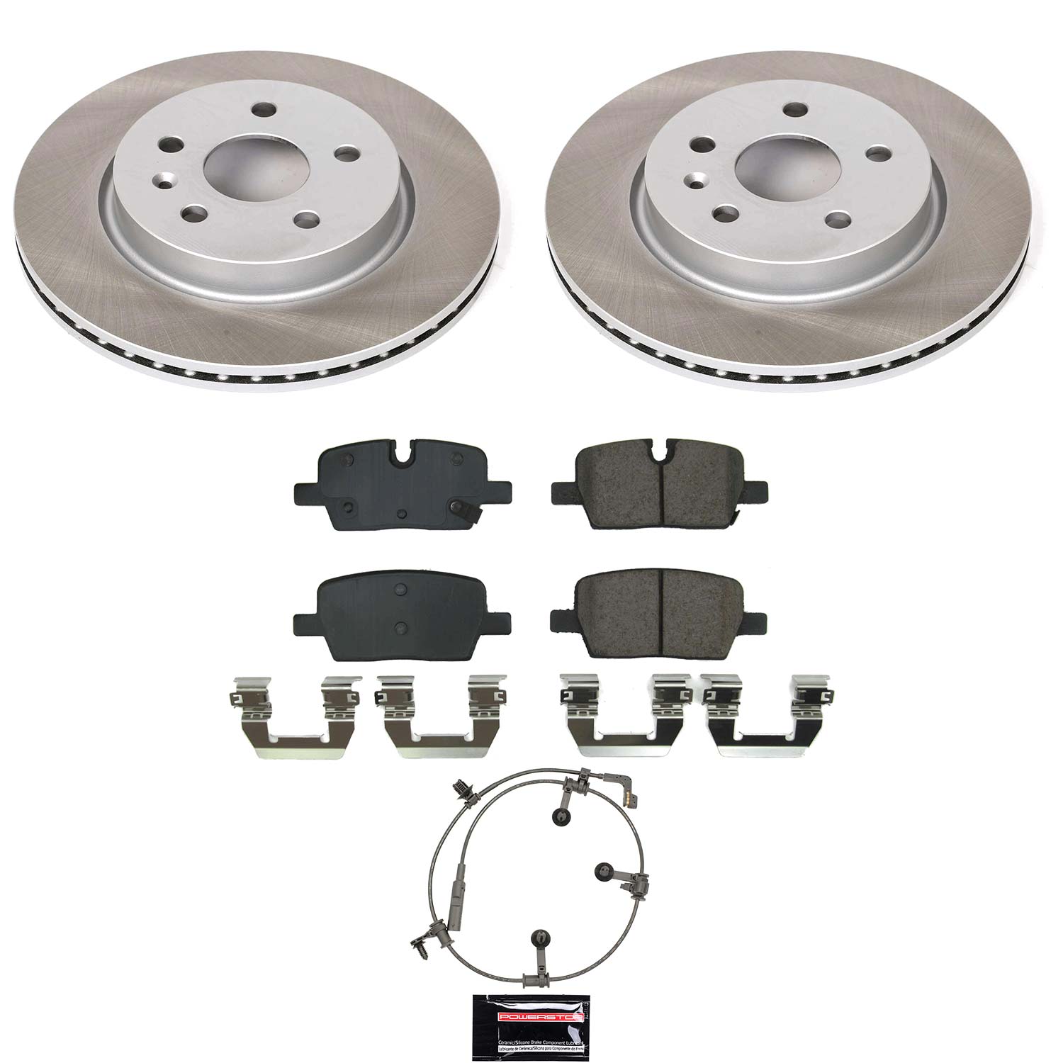 PowerStop SC9300 Rear Semi-Coated Rotor Kit for 2020-2021 Cadillac CT5