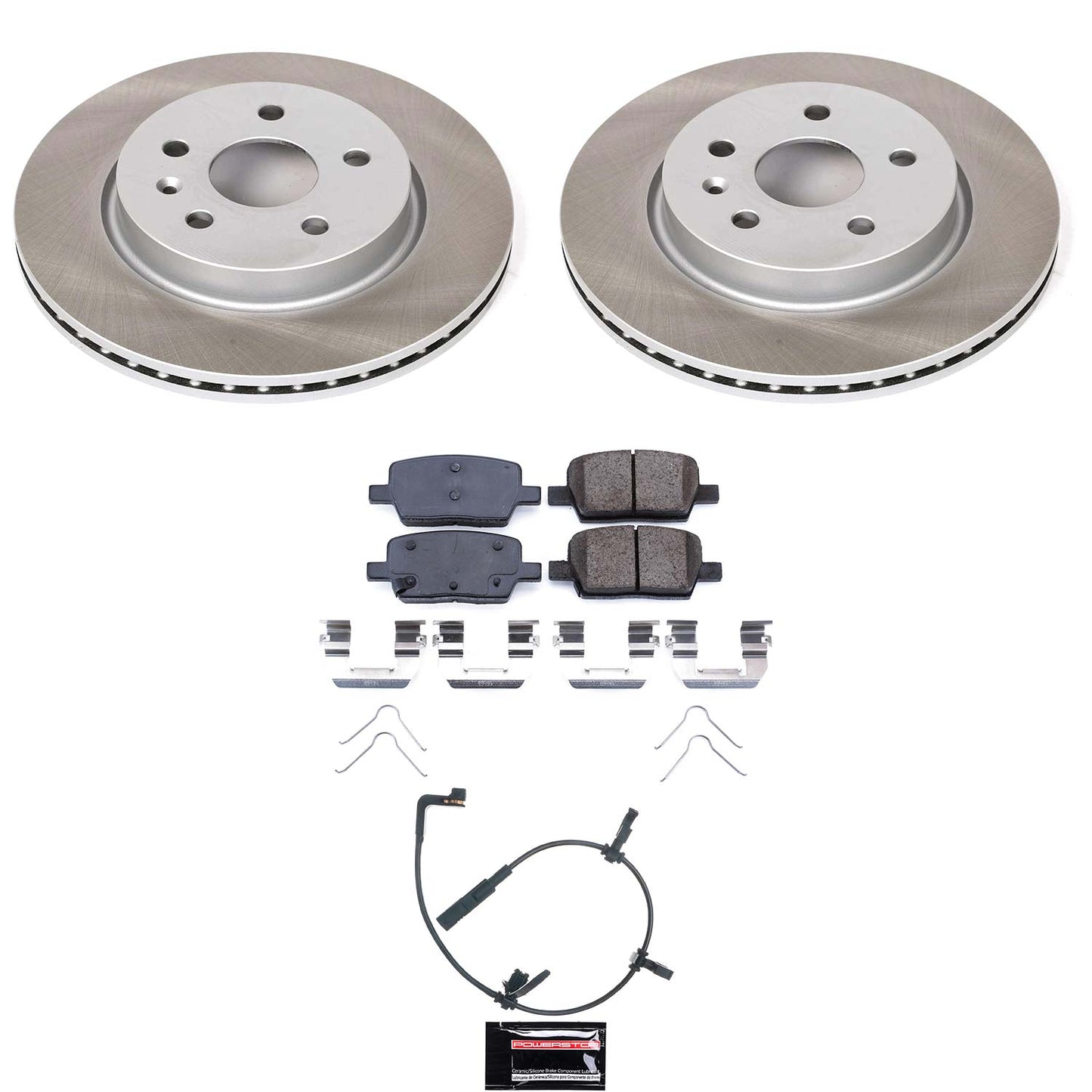 PowerStop SC9301 Rear Semi-Coated Rotor Kit for 2020 Cadillac CT6