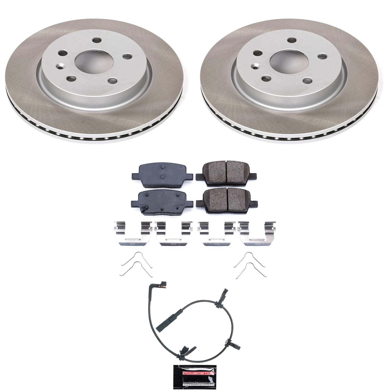 PowerStop SC9301 Rear Semi-Coated Rotor Kit for 2020 Cadillac CT6