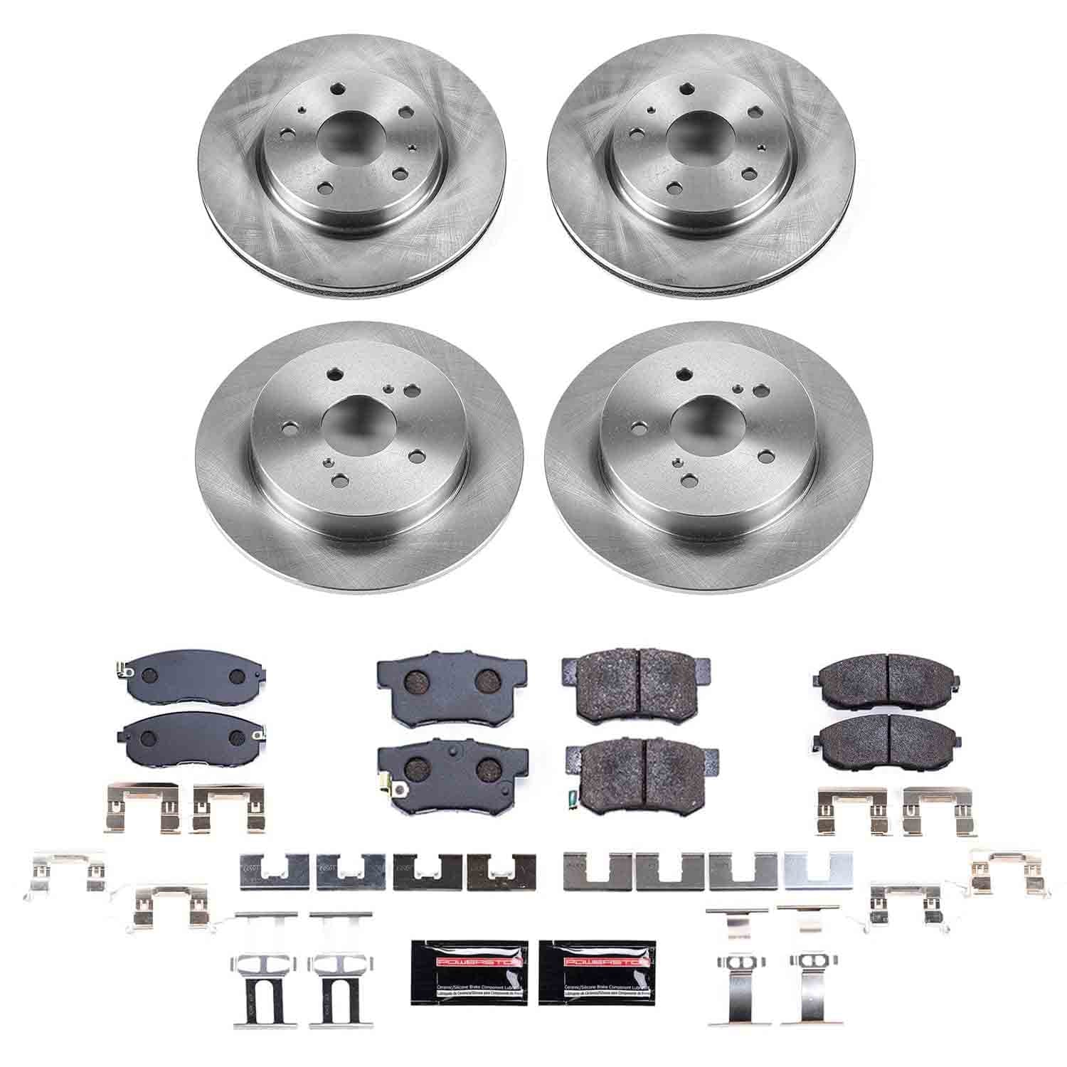 PowerStop TDBK5888 Front and Rear Track Day Brake Kit for 2007-2013 Suzuki SX4