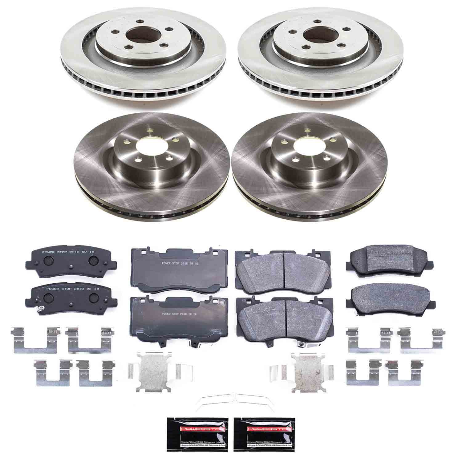 PowerStop TDBK9030 Front and Rear Track Day Brake Kit for 2021-2023 Ford Mustang