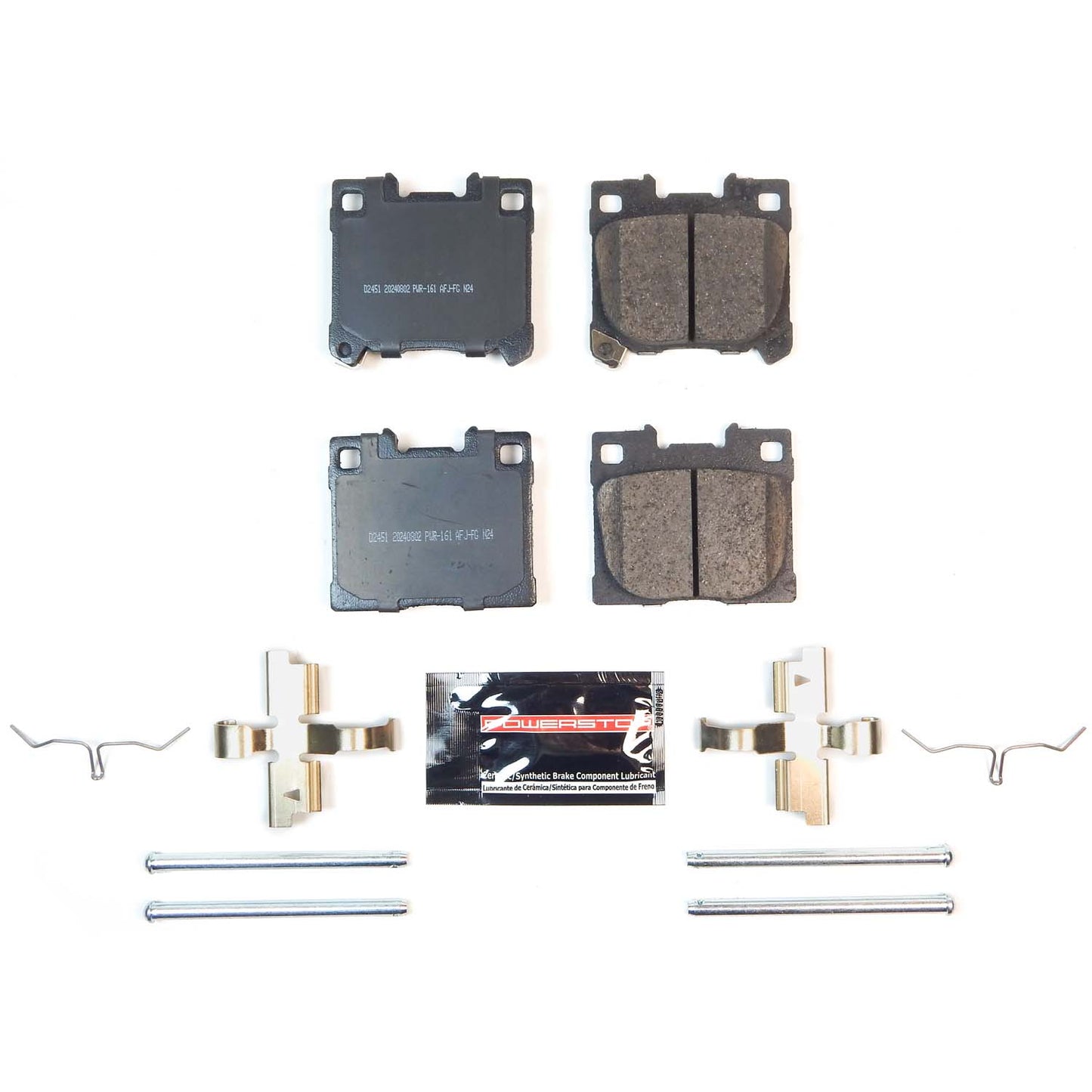 PowerStop Z23-2451 Rear Z23 Evolution Sport Brake Pads with hardware for 2023-2026 Toyota GR Corolla