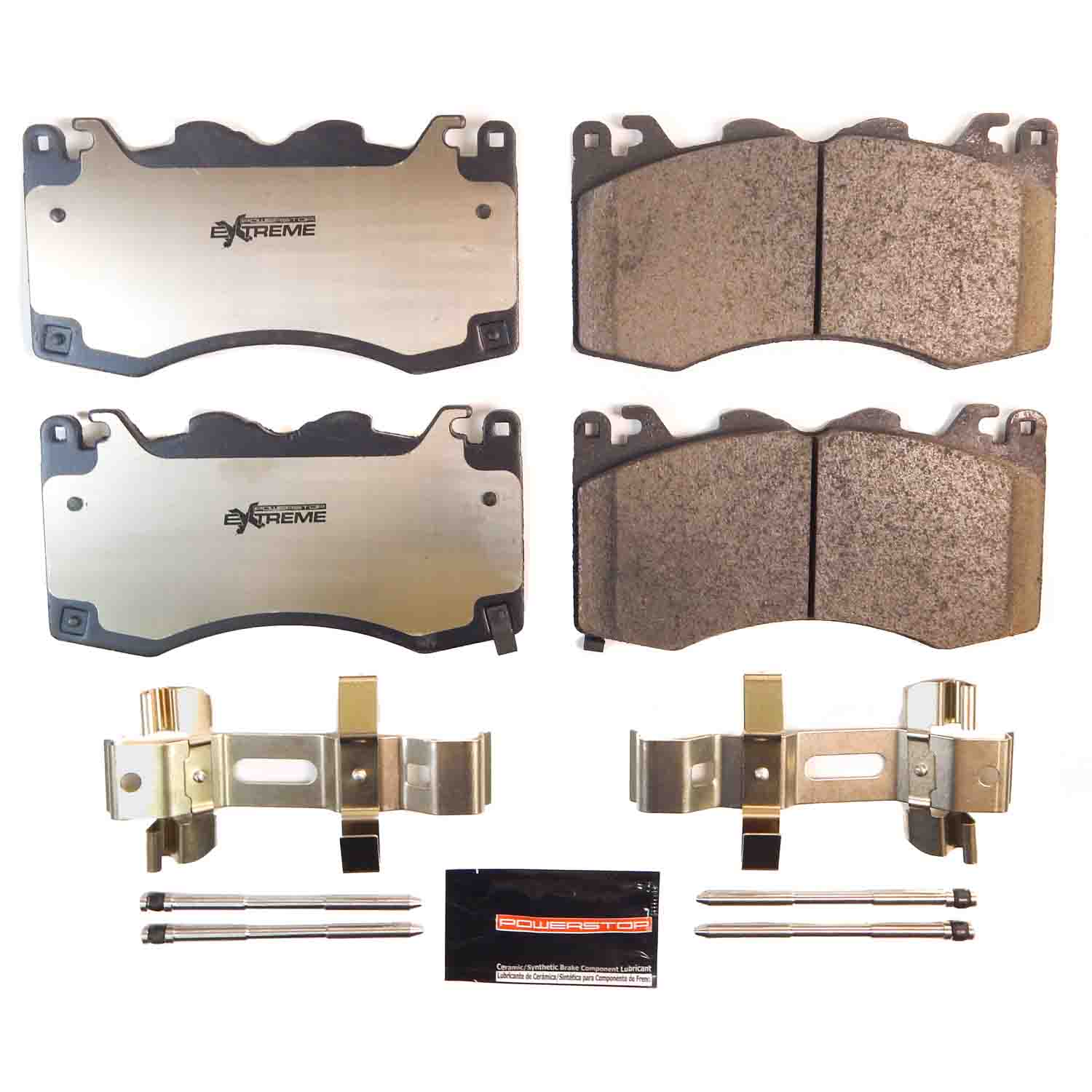 PowerStop Z26-2516 Front Z26 Street Performance Carbon-Fiber Ceramic Brake Pads for 2024-2025 Ford Mustang Dark Horse