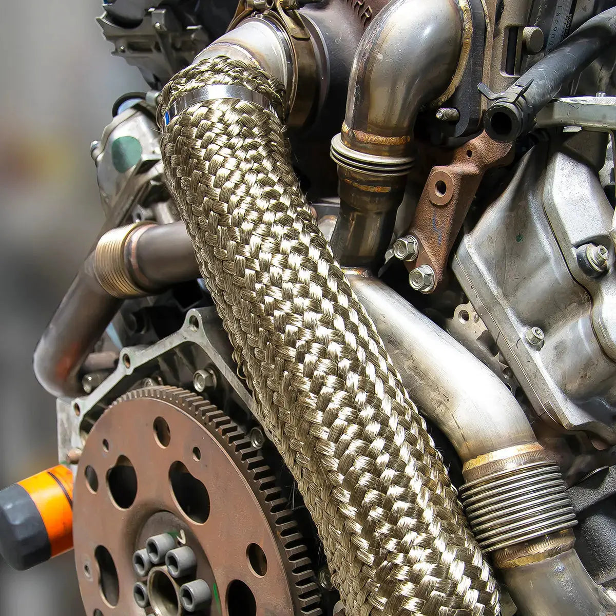 PPE stainless steel down pipe for 2015-2016 GM 6.6L Duramax Silverado Sierra 2500HD 3500HD 117000700 installed