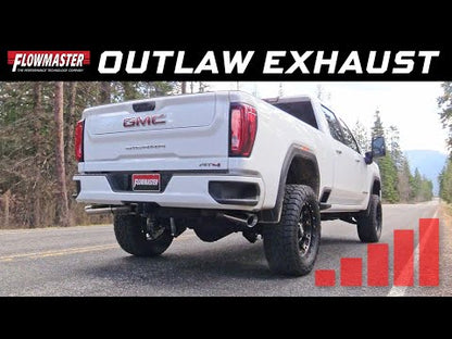 Flowmaster Outlaw Cat-Back Exhaust for 2020+ Silverado/Sierra 2500HD/3500HD - 818112