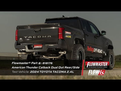 Flowmaster American Thunder Cat-Back Exhaust for 2024+ Toyota Tacoma - 818176
