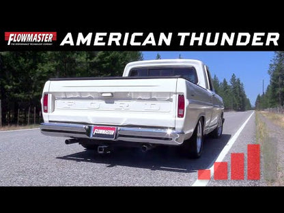 Flowmaster American Thunder Crossmember-Back Exhaust for 1967-1972 Ford F-100/F-250/F-350 - 817938