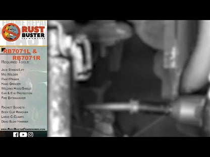 Rust Buster Center Rear Frame Repair Kit for 2004–2008 Ford F-150 Crew Cab 5.5 ft Bed