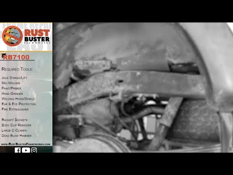 Rust Buster Over Axle Frame Stiffeners for 1995–2004 Toyota Tacoma - RB7100