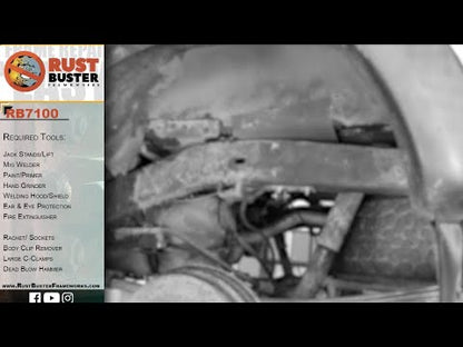Rust Buster Over Axle Frame Stiffeners for 1995–2004 Toyota Tacoma - RB7100