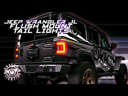 Oracle – Flush Mount LED Tail Lights Tinted Lens – Fits Jeep Wrangler JL – 5884-504-T
