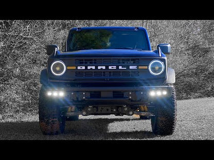 Oracle – Triple LED Fog Light Kit Amber Beam for Steel Bumper – Fits 2021–2025 Ford Bronco – 5890-005
