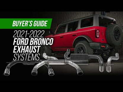 Flowmaster Outlaw Cat-Back Exhaust for 2021+ Ford Bronco 4-Door - 818101