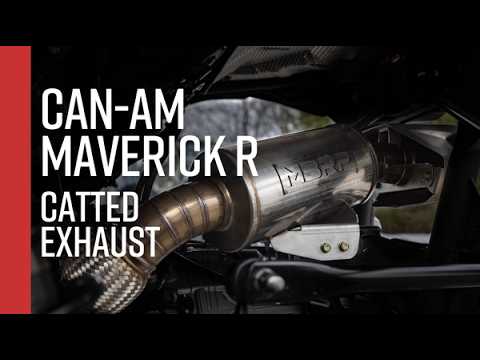 MBRP AT-9223PT Performance Series slip-on exhaust 2024-2026 Can-Am Maverick R sound clip, HP gains, see how badass this exhaust is here and now!