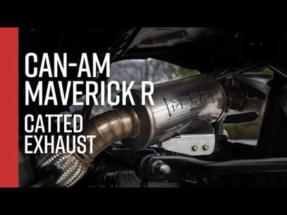 MBRP AT-9223PT Performance Series slip-on exhaust 2024-2026 Can-Am Maverick R sound clip, HP gains, see how badass this exhaust is here and now!