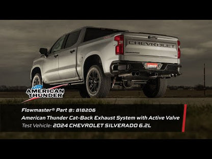 Flowmaster American Thunder Active Valve Cat-Back for 2024+ Silverado/Sierra 1500 - 818206