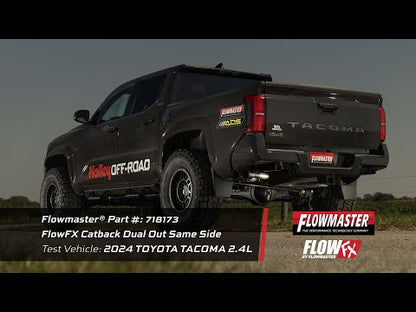 Flowmaster Flow FX Dual Same-Side Cat-Back Exhaust for 2024+ Toyota Tacoma - 718173