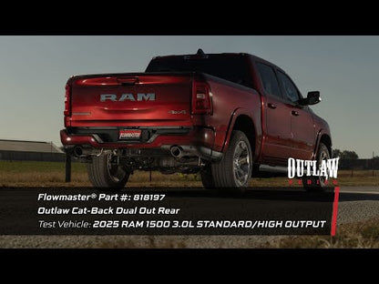 Flowmaster Outlaw True Dual Cat-Back Exhaust for 2025+ Ram 1500 - 818197