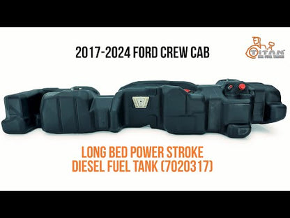 Titan Gen 7 XXL Mid-Ship Fuel Tank – Fits 2017–2026 Ford F250/F350/F450 Crew Cab Long Bed, Power Stroke Diesel | Part #7020317