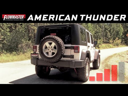 Flowmaster American Thunder High Clearance Cat-Back for 2007-2018 Jeep Wrangler JK - 817674